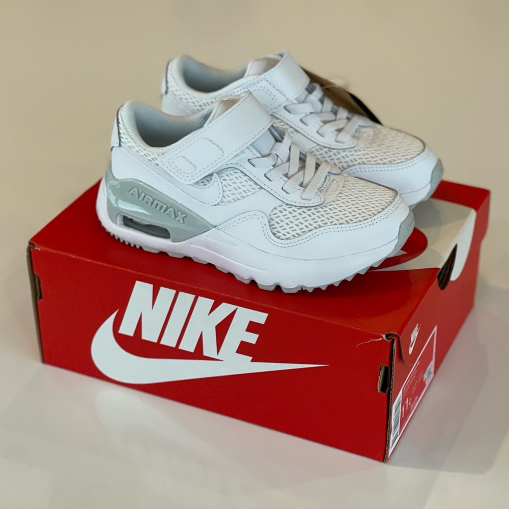 Nike Kids Air Max Sneakers White and Grey